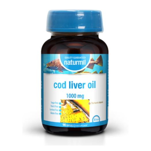 Naturmil Cod Liver Oil 1000mg, 90 capsules