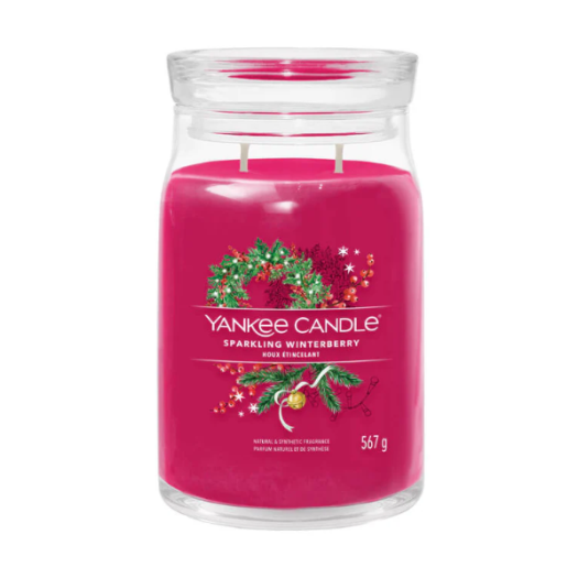 Yankee Sparkling Winterberry candle, 567g