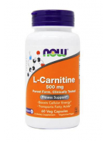 Now Foods L-Carnitine - 500 mg - 60 Vegetarian Capsules