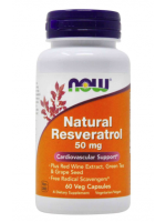 Now Foods Natural Resveratrol - 50 mg - 60 Veg Capsules