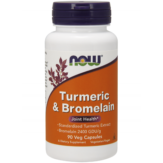 Now Turmeric & Bromelain, 90 Veg Capsules