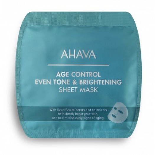 Ahava Age Control Even Tone Brightening Sheet Mask, 17g