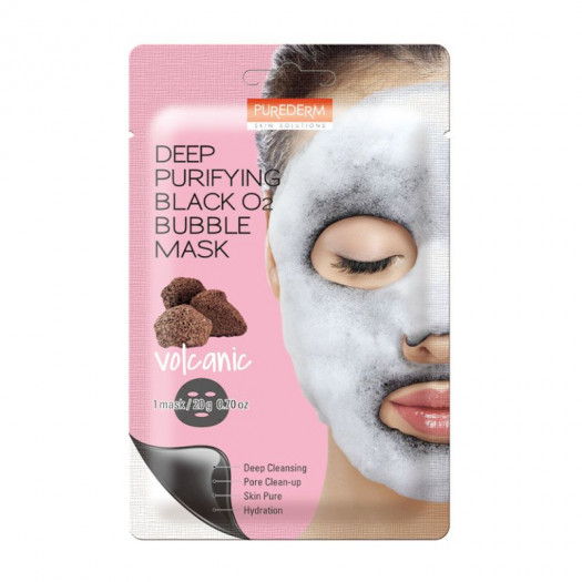 Purederm Deep Purifying Black Bubble Mask Volcanic