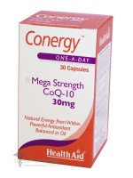 Health Aid Conergy Co Q10 30mg, 30 capsules