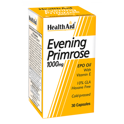 Health Aid Evening Primrose Oil 1000mg + Vitamin E, 30 Capsules