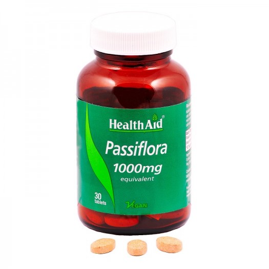 Health Aid Passiflora 1000mg, 30 tablets