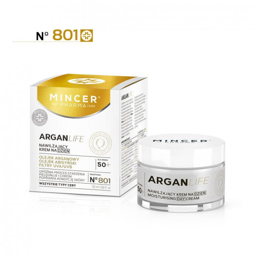 Mincer 801 Arganlife Moisturising Day, 50ml