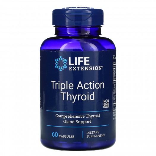 Life Extension Triple Action Thyroid, 60pcs