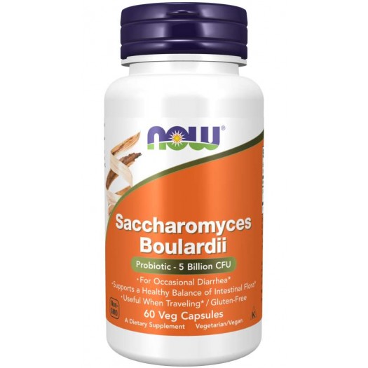 Now Saccharomyces Boulardii, 60pcs