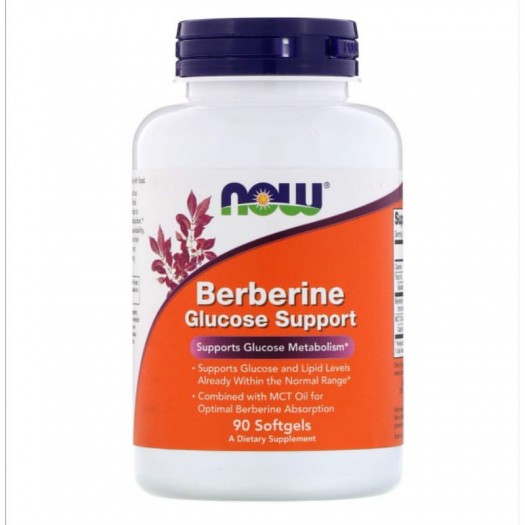 Now Berberine Glucose Support, 90 Softgels