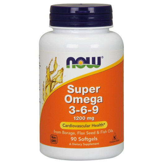 Now Super Super Omega 3-6-9 1200mg, 90 Softgels