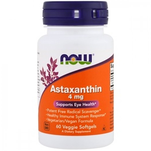 Now Astaxanthin, 4 mg, 60 Veggie Softgels