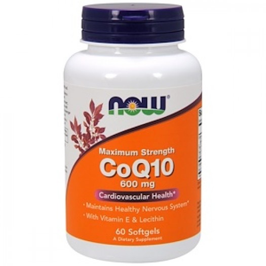 Now CoQ10 600 mg, 60 Softgels