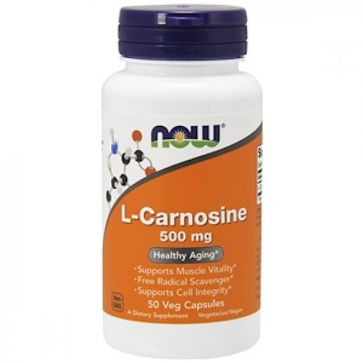 Now L-Carnosine 500 mg, 50 Vegetable Capsules