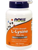 Now L-Lysine 1,000 mg, 100 Tablets