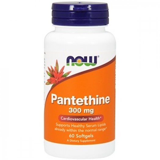 Now Pantethine 300 mg, 60 Softgels