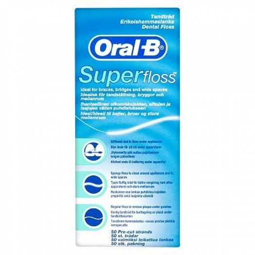 Oral B Super Flosses, 50m