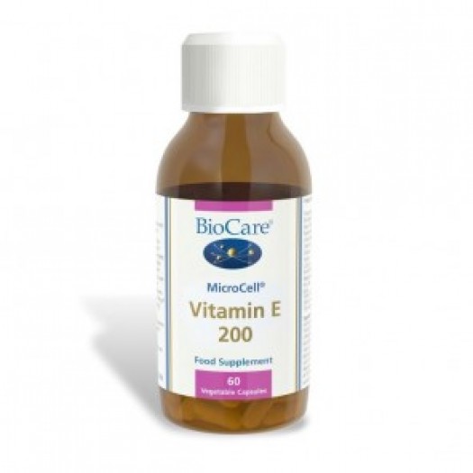 Biocare Microcell Vitamin E 200, 60 Capsules