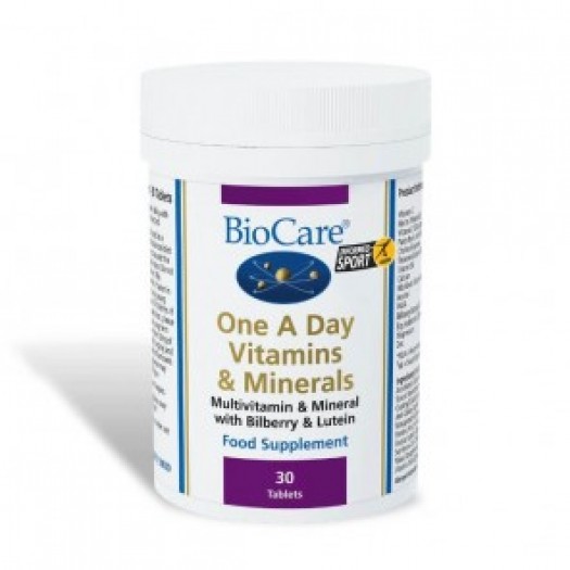 Biocare One A Day Vitamin Mineral, 30 Tablets